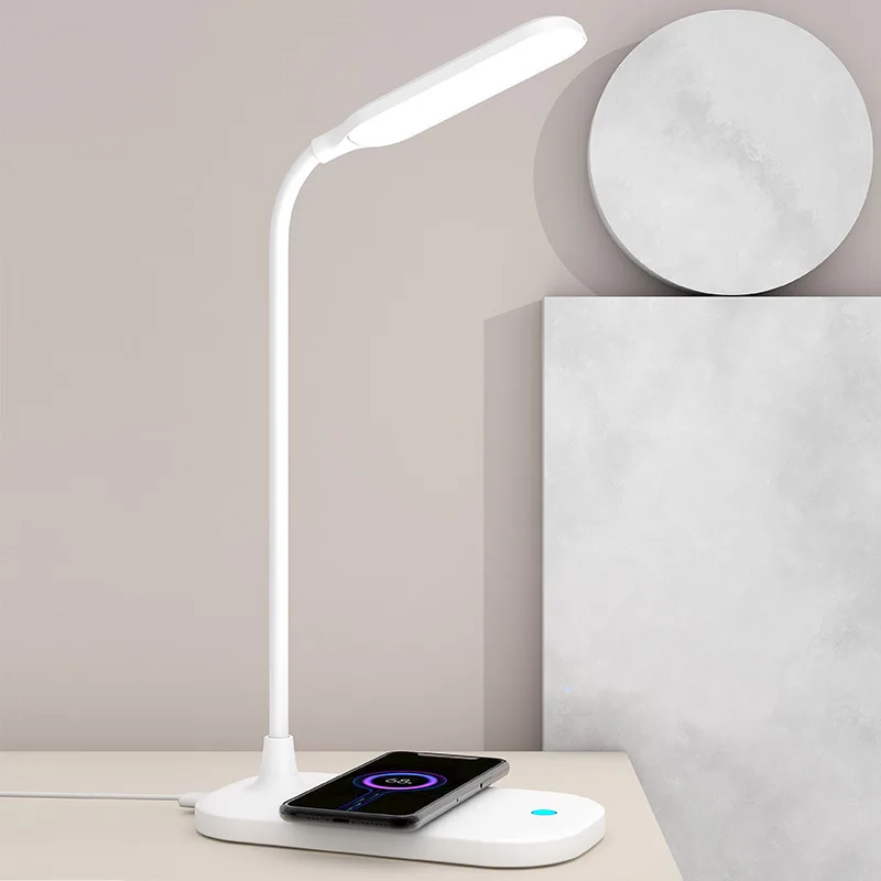 

10W Mobile Phone Wireless Fast Charging Eye Protection Table Lamp Creative Folding LED Touch Reading Night Light