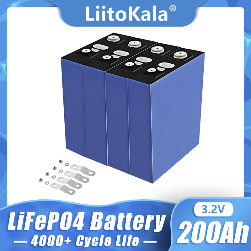 

Аккумуляторная батарея LiitoKala, литий-железо-фосфатная батарея класса А, 3,2 в, Ач, 12 В, 24 В, 48 В