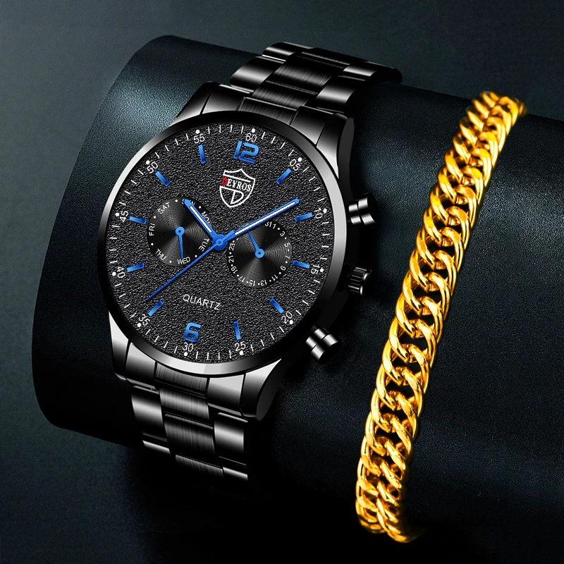 

Fashion Mens Watches Luxury Male Sports Stainless Steel Luminous Quartz Wristwatch Men Business Bracelets Watch reloj hombre