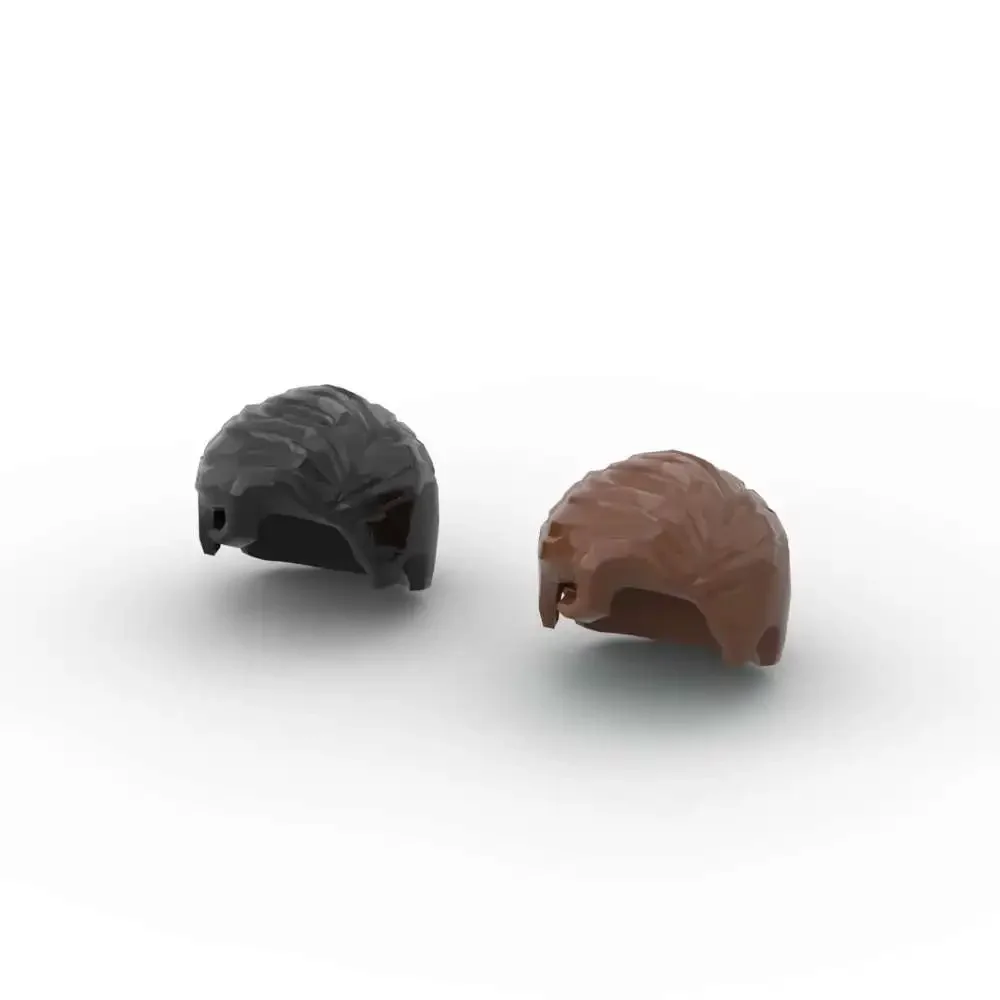 MOC, 10 шт., мини-парик с частицами головоломок, 98726, строительные блоки для волос, часть кирпичей, подметание справа с передними завитками, игрушки, подарки, дропшиппинг (art.: 3920d18dfd4be) - 3920d18dfd4be