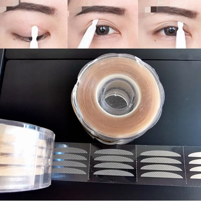 

360pcs/600pcs Invisible Double Fold Eyelid Sticker Double Eyelid Tapes Lift Strips Clear Gray Eyelid Stripe Big Eyes Beauty Tool