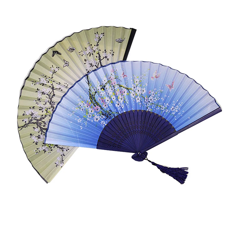 Бамбуковый китайский стиль элегантный женский веер складной в винтажном стиле