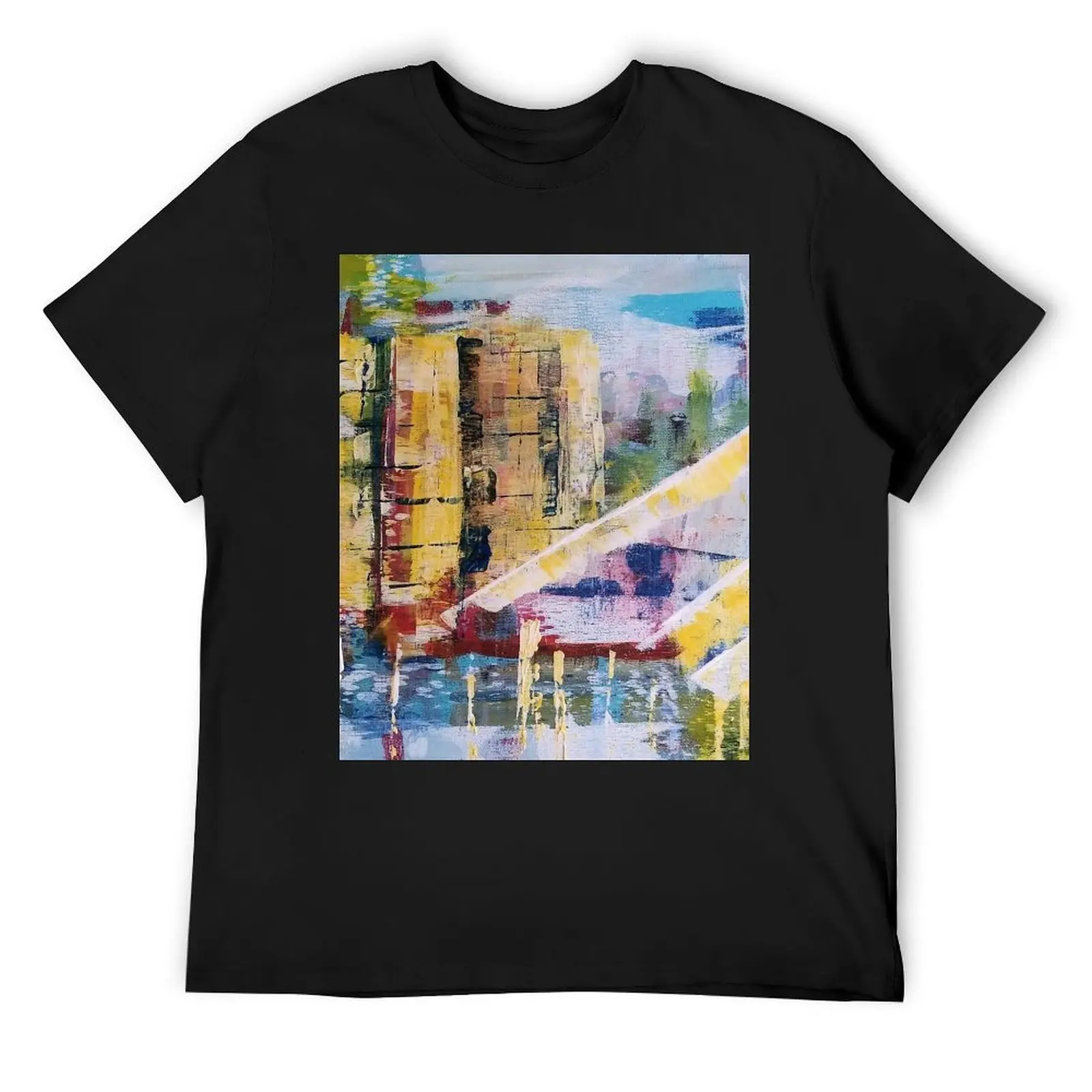 Футболка Abstract City Scape Original by CarolAnn мужская одежда летний топ футболки для мальчика
