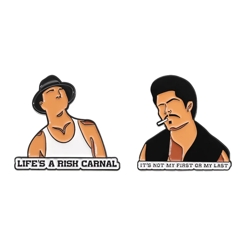 Эмалированные булавки IT'S NOT MY FIRST OR LAST на заказ LIFE'S A RISH CARNAL Ковбойские броши