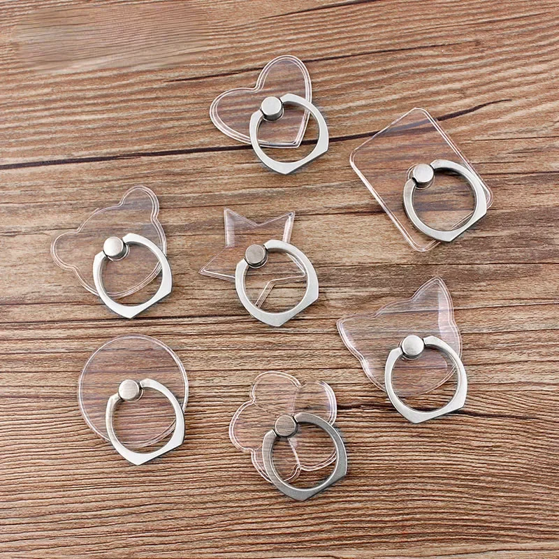 

Stent Stand Finger Ring For cute Cell Smart Transparent holder XS MAX 8