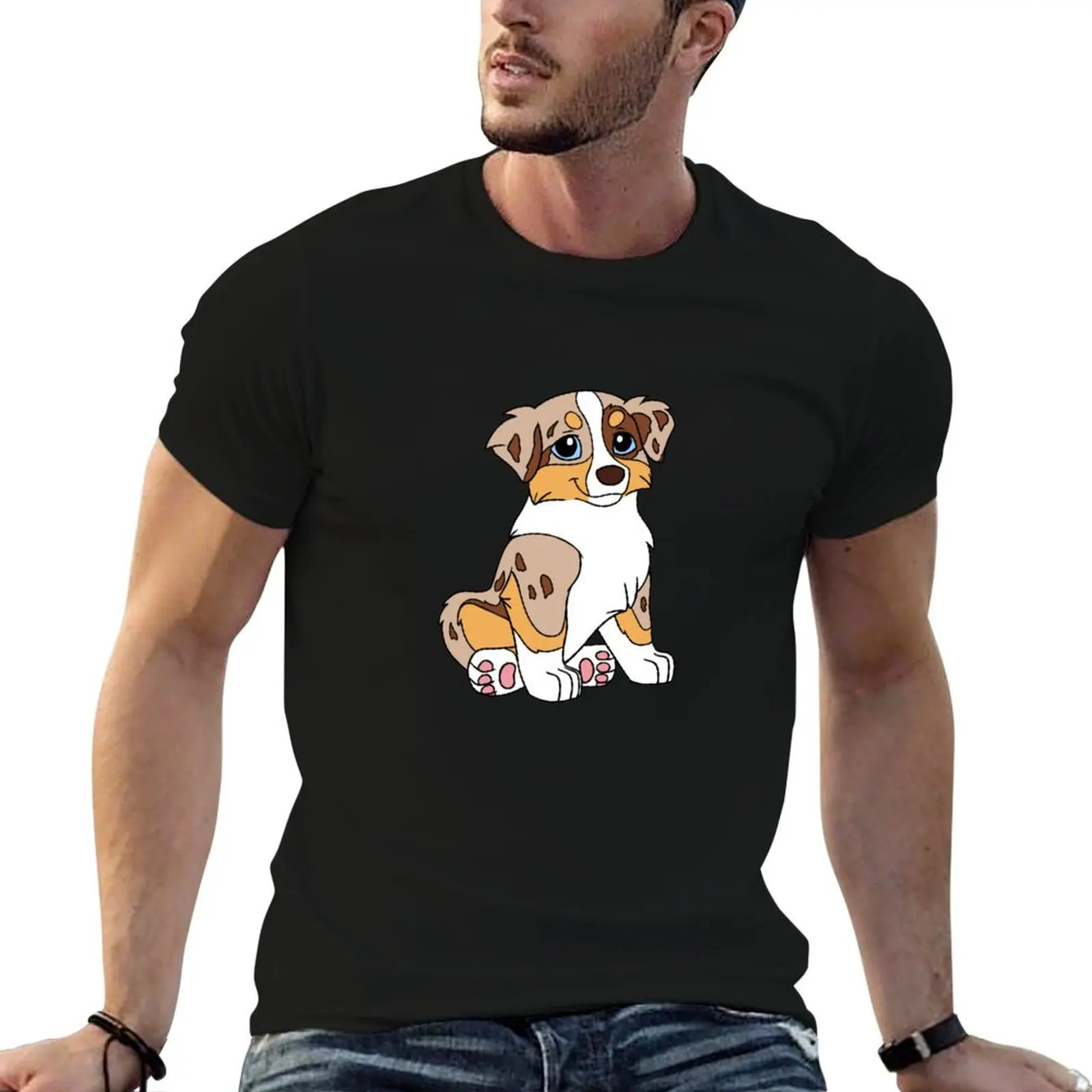 Фото Футболка Red Merle Aussie for Thays, базовая рабочая футболка с короткими рукавами №1