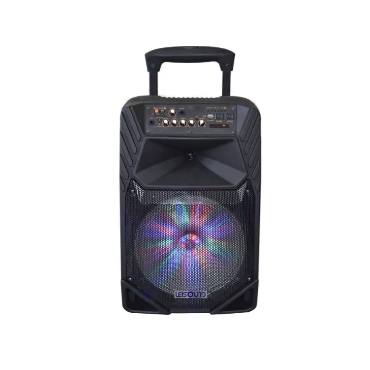 

SoundPio neer 12 inch Plastic portable active trolley speaker blue tooth wireless speaker with fm usb