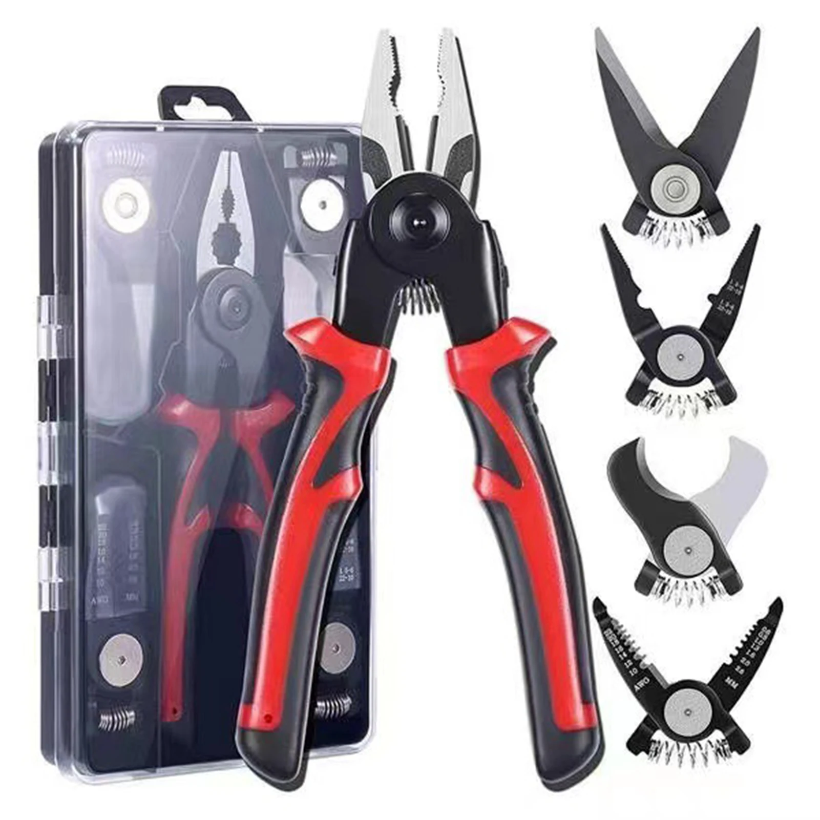

5-in-1 Combination Cut Pliers Solid Stainless Steel Multi-Tool Pliers for Cutting Steel Iron Wires