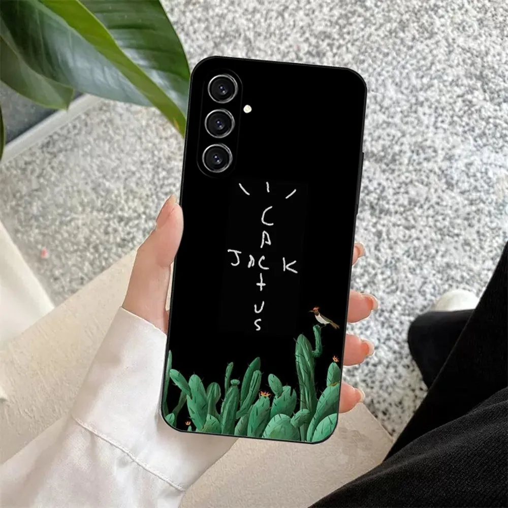 Чехол для телефона T-Travis Scott Cactus J-Jacks Samsung S24 23 22 30 21 10 9 Ultra Plus Lite FE мягкий силиконовый