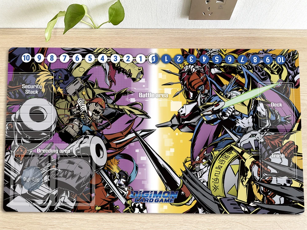 

Digimon Anime Duel Playmat DTCG CCG Mat Trading Card Game Mat Free Bag Desk Table Gaming Mouse Pad Mousepad 60x35cm