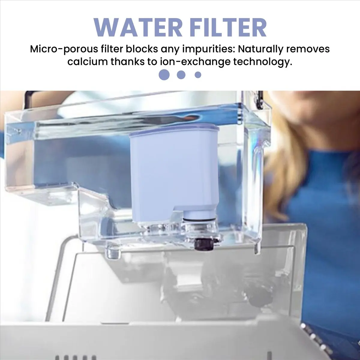 Фото (A25M) Набор из 2 сменных фильтров для воды CMF009 для кофемашин Philips Saeco AquaClean CA6903 /10 /00 /01 /22 /47 №5
