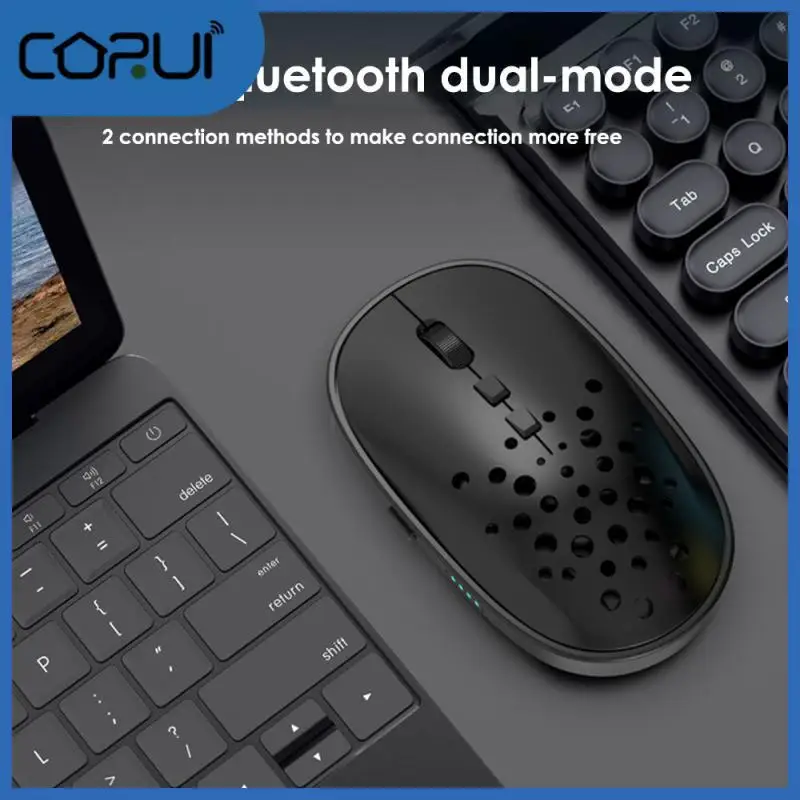 

Usb 2.4g Silent Thin M10 -compatible Dual-mode Mouse Power Display Mouse Tablet Phone Computer Wireless Mouse