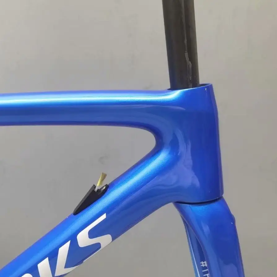 

SL6 Road Bike Frame Blue V Brake T1100 Carbon Fiber Frame Bicycle Frame Fit Di2 Made in Taiwan