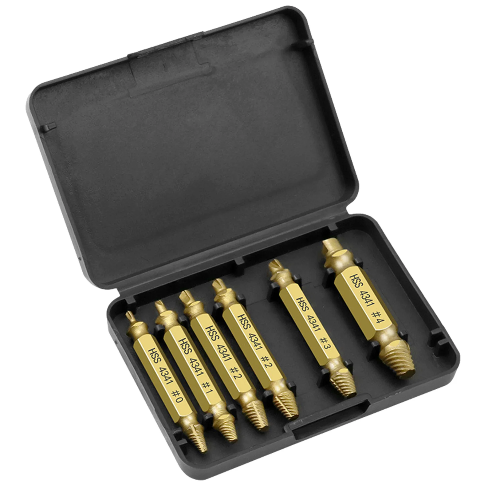 

Набор для извлечения поврежденных винтов, высокоскоростной стальной экстрактор 4341, набор из 6 экстракторов для быстрого удаления сломанных...