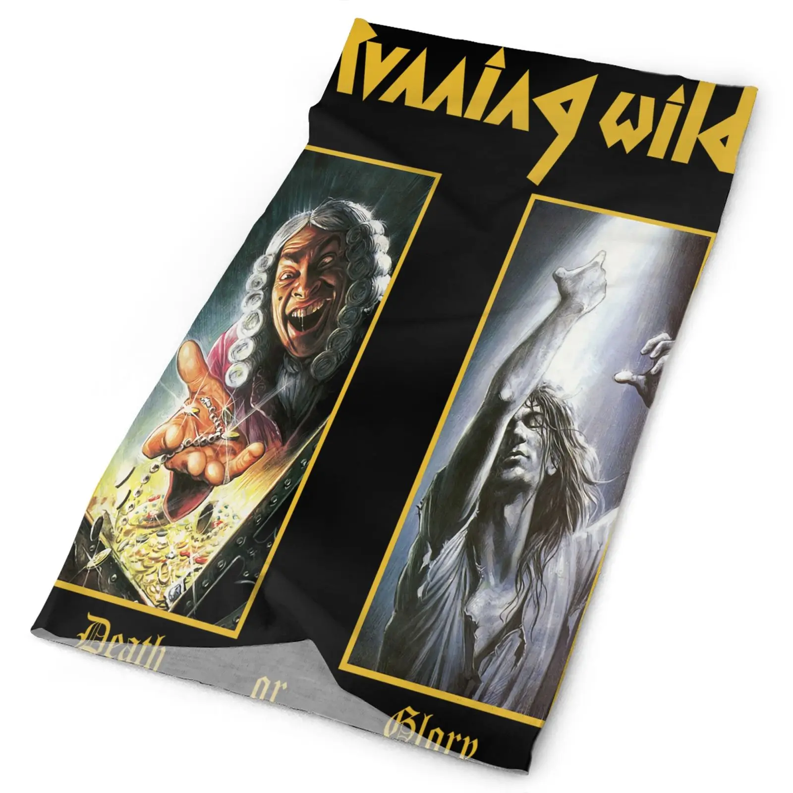 

Running Wild Death Or Glory Band Men's Bandana Facemask Hunting Mask Bandanas Tactical Kaffiyeh Bandana Headband Woman Scarves