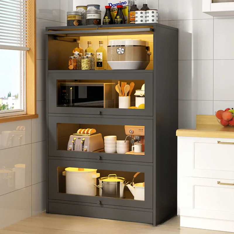 Кухонная низкая мебель металлический шкаф черный органайзер шкафы для хранения
