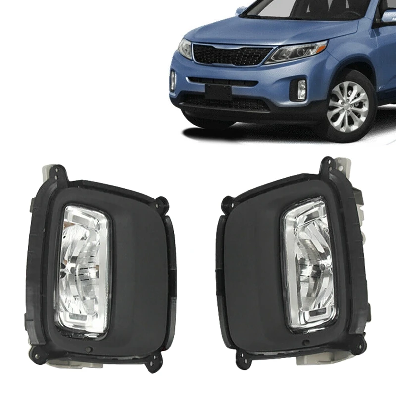 

Front Driving Fog Light Lamp With Bezel Set Fits For 2014-2015 Kia Sorento MFAOGC268