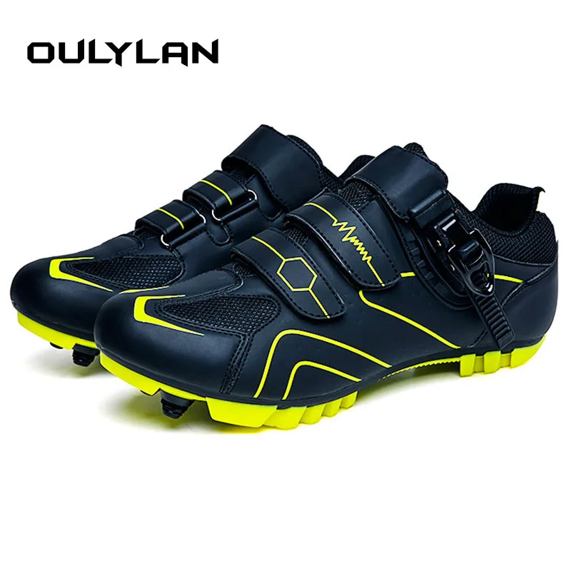 Outdoor Road Bicycle Lock Shoes Rubber Hard-soled Riding Non-slip Breathable Lightweight Mountain Cycling Sneaker