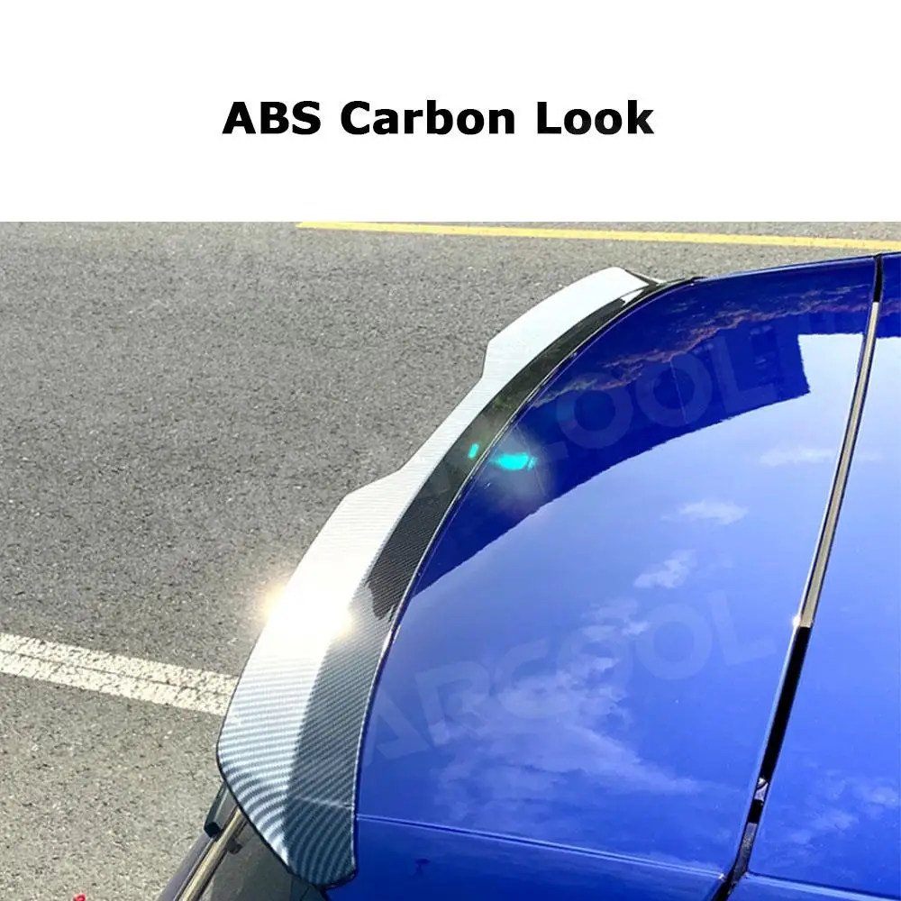 ABS глянцевый черный/углеродный вид задний спойлер на крышу крылья для VW Volkswagen Golf 8
