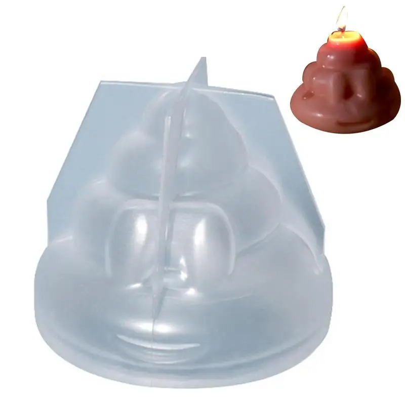 

Silicone Molds For Baking 3D Poop Shaped Candle Making Molds Epoxy Mould For Aromatherapy Candle Soap Cake Making Resin Casting