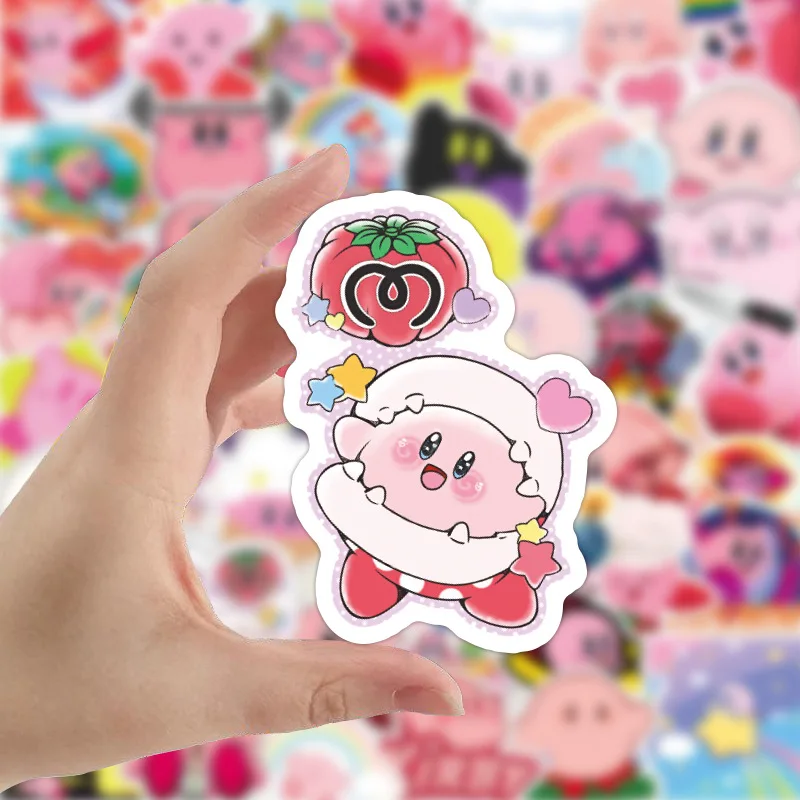 

10/30/50Pcs Kirby Cute Stickers Kawaii Game Waterproof Anime Sticker Diy Cartoon Graffiti Decals Backpack Fridge Child Toy Gifts