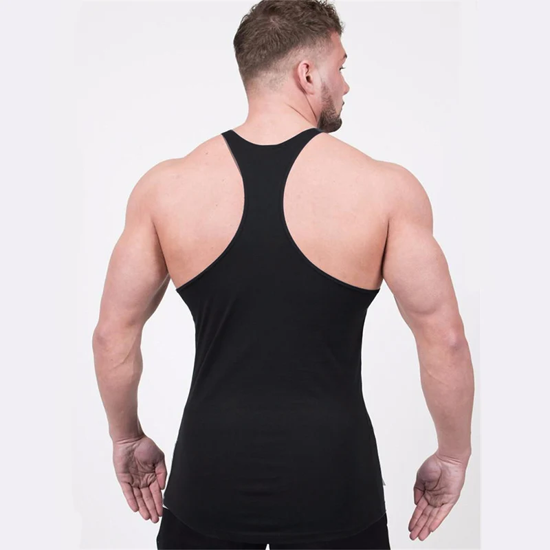 Anime Baki Print Stringer Tank Top for Men Y-Back Vest Tees Athletic Training Undershirt Activewear Gym Workout Bodybuilding