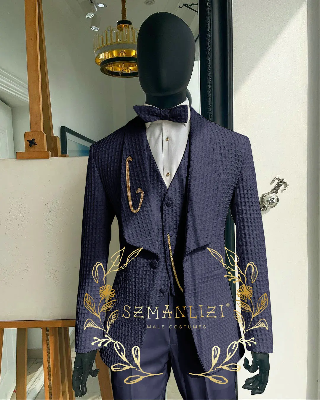 

Мужские костюмы из 3 предметов, свадебные смокинговые вечерние платья для жениха, 2022 пиджак и брюки, новейшие элегантные деловые клетчатые мужские костюмы, комплекты блейзеров