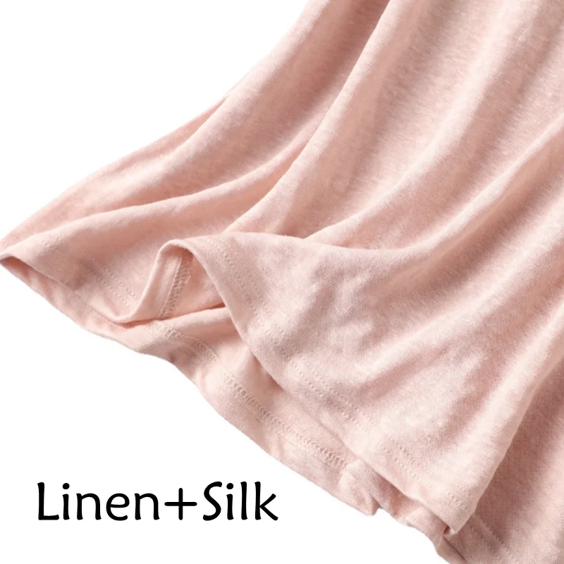 льняная и шелковая топ белый топик женский базовая нижнее белье женское майка