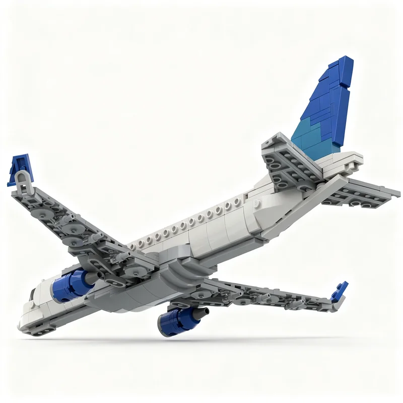 450 деталей MOC Промо-набор Авиакомпания Embraer E175-E1 - модель в ливрее United Express, строительные блоки, архитектурный конструктор, рождественский подарок (art.: 3920dccdc11da) - 3920dccdc11da