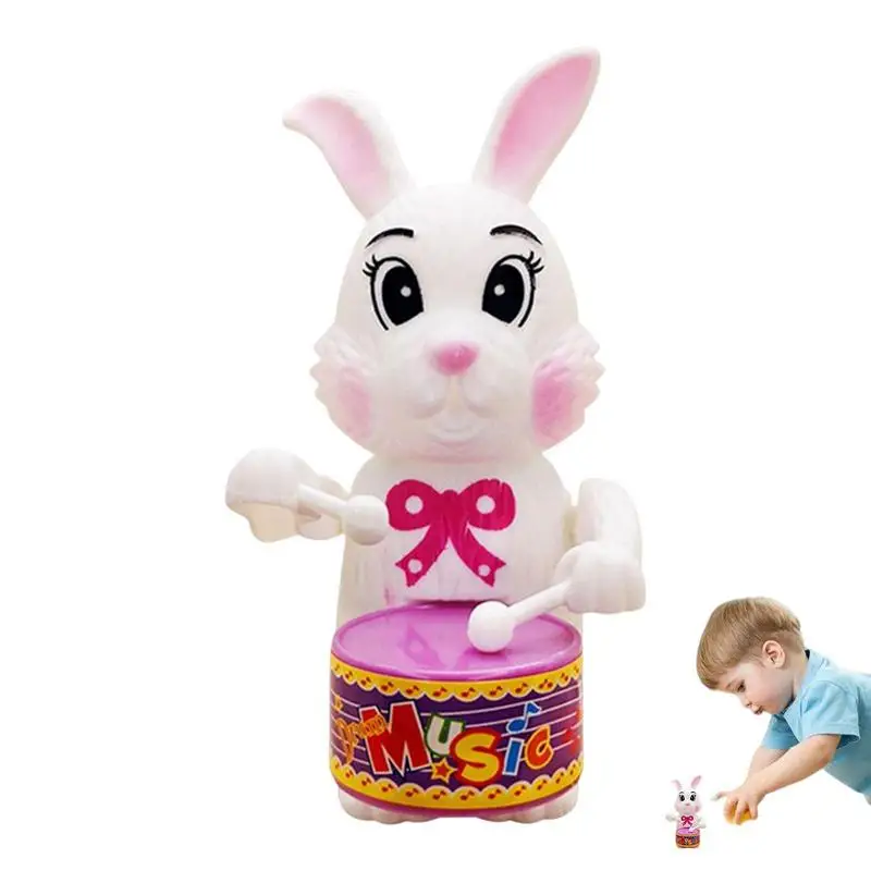 

Children Toys Drumming Rabbit Toy Wind Up Vintage Clockwork Toys Action Toy For Children Kids Christmas Birthday Party Favors