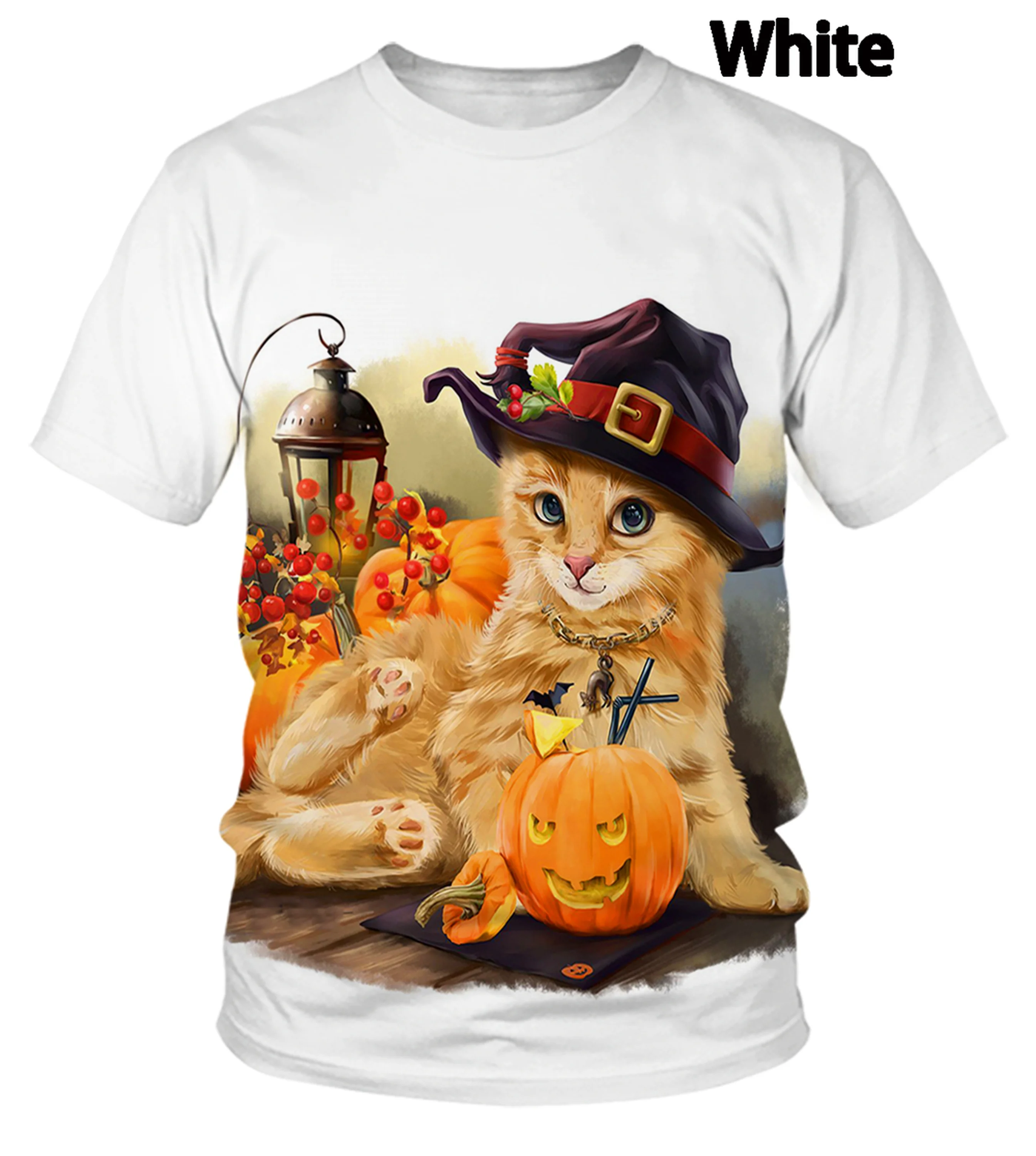 

2022 Hot Newest Fashion Womens/Mens/kid Cat 3D Print Short Sleeve T-Shirt