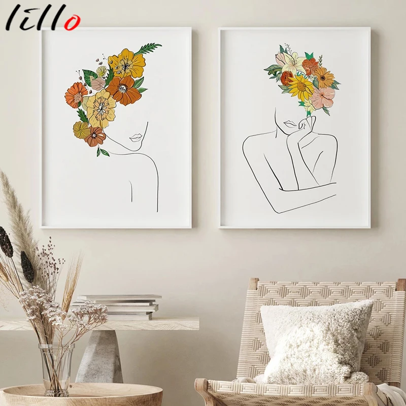 Картина на холсте с абстрактным изображением линий для гостиной - купить по