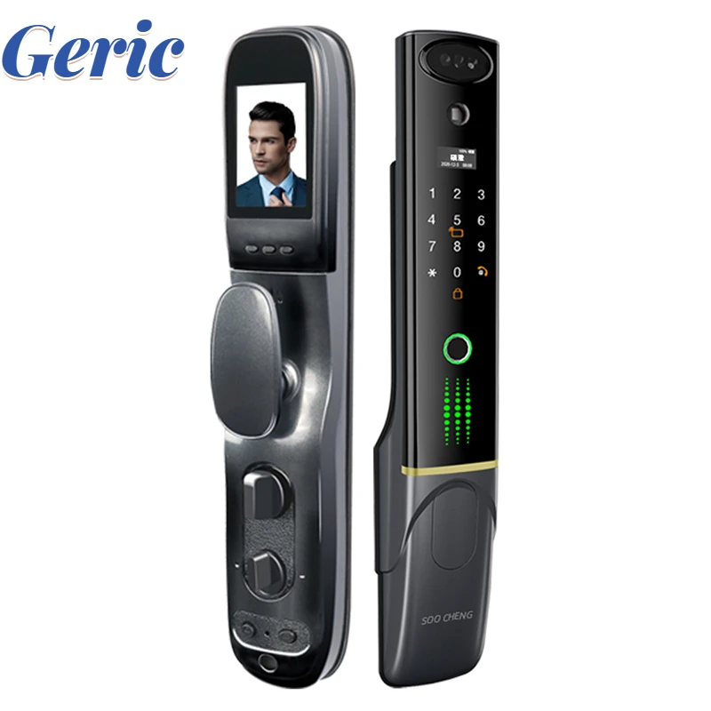 

Смарт-замок дверной электронный с поддержкой Wi-Fi и сканером лица