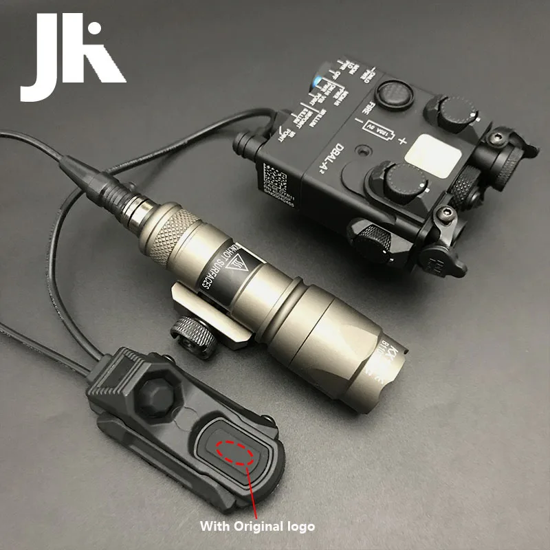 Тактический удлиненный переключатель давления UN нейлон PEQ15 DBAL A2 лазерный фонарик