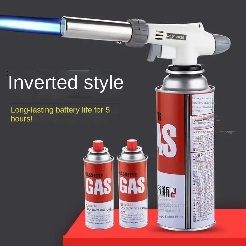 

L Multi-function Ultra-long BBQ Kitchen Cooking Air Gun Windproof Portable Metal Airbrush Lighters and Smoking Accessories