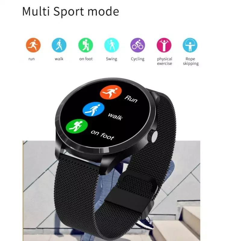 

Q9L Smart Watch Pedometer Information Push Heart Rate Blood Pressure Monitoring Bluetooth Sports Bracelet For Android IOS Women
