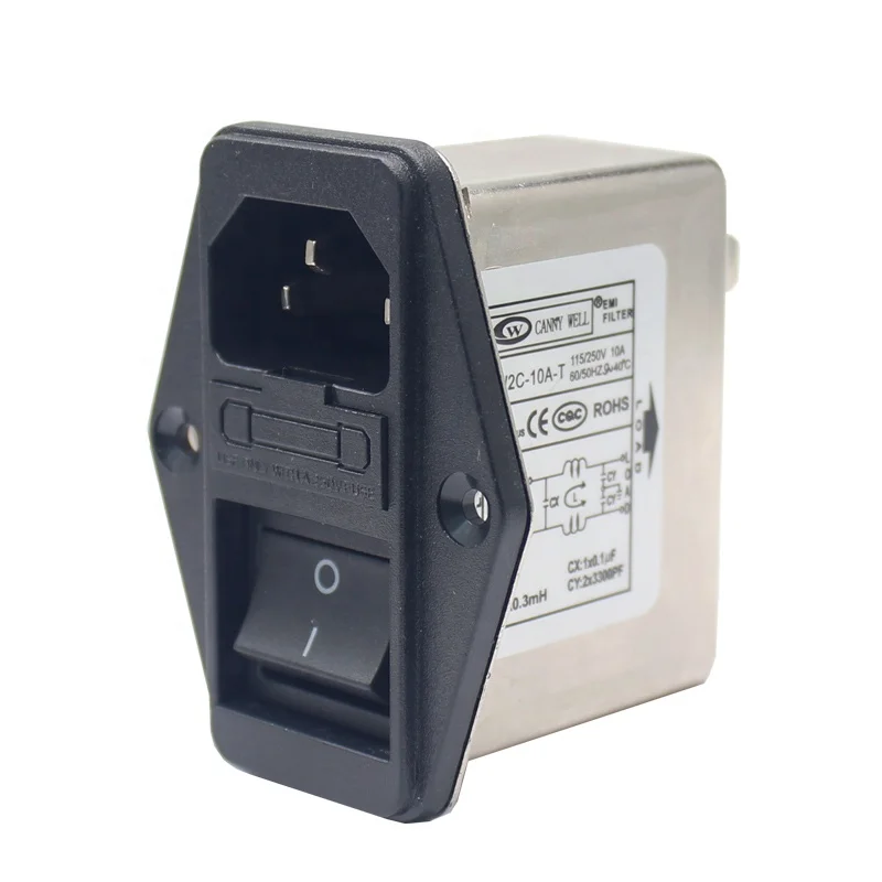 

(1 Pack）Yunpen 250V 10A medical equiment noise emi filter for power system