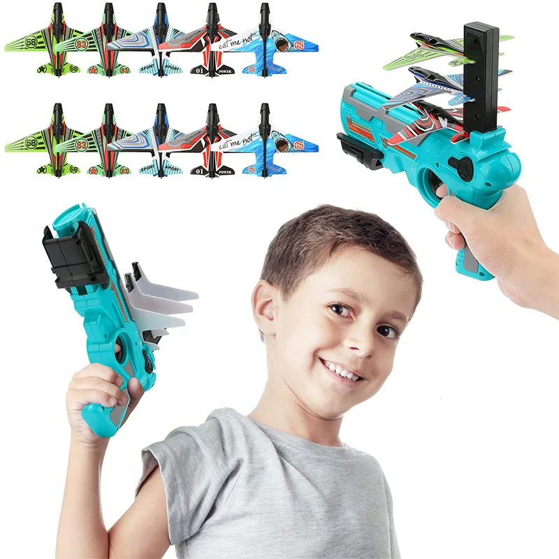 

Airplane Launcher Bubble Catapult Plane Toy Airplane Toys for Kids Plane Catapult Gun Shooting Game Toys Outdoor Sport Toys