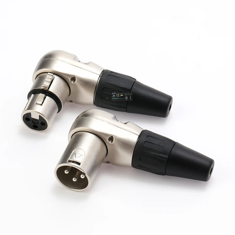 NEUTRIKs REAN 90° - правый угловой XLR-штекер L-образный 3-контактный мужской/женский микрофонный аудиолинейный разъем для сварки YS186 YS187 YONGSHENG on.