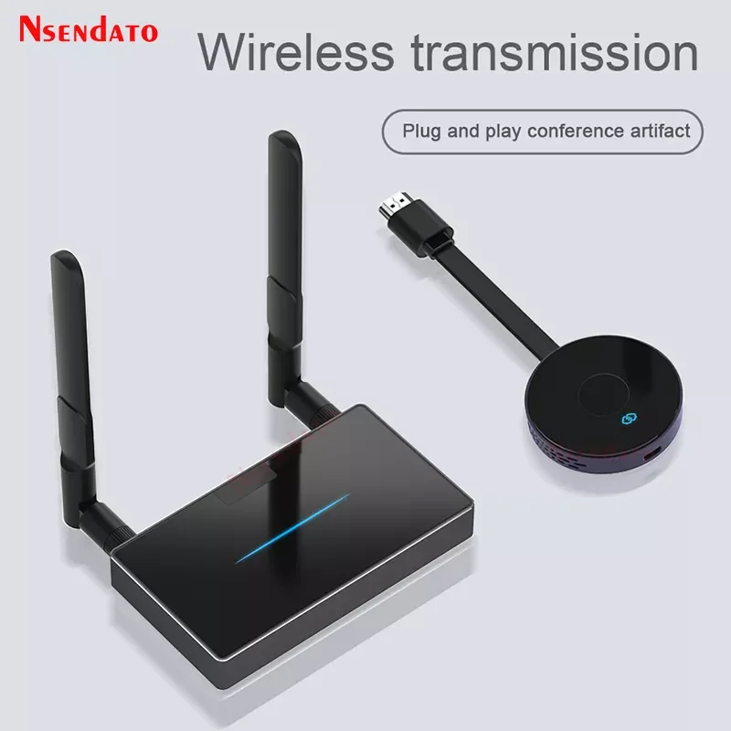 

NEW2023 50M Wireless HDMI-compatible Video Transmitter & Receiver Extender Adapter Wifi Display TV Stick Switch for Monitor