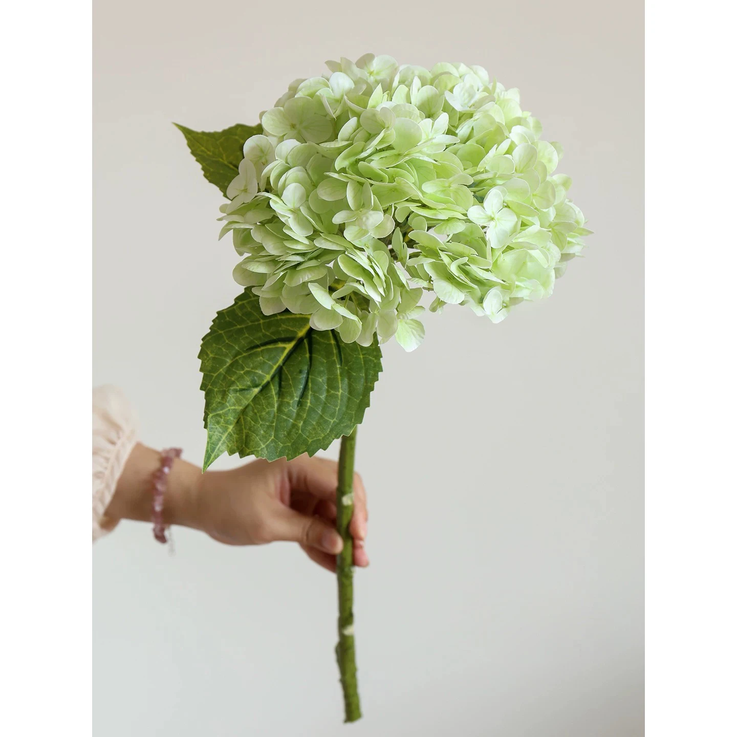 Искусственные цветы гортензии полиуретан 3 шт