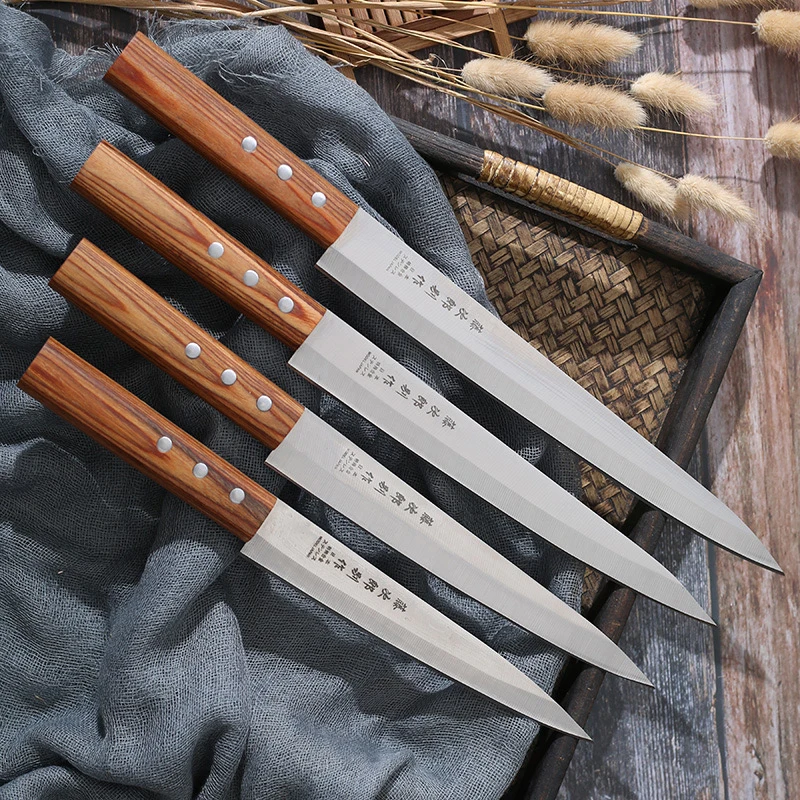 

Japanese Sashimi Knife Stainless Steel 7/8/9/10 Inch Sharp Sushi Filleting Cleaver Fish Yanagiba Kitchen Knives Cooking Tools