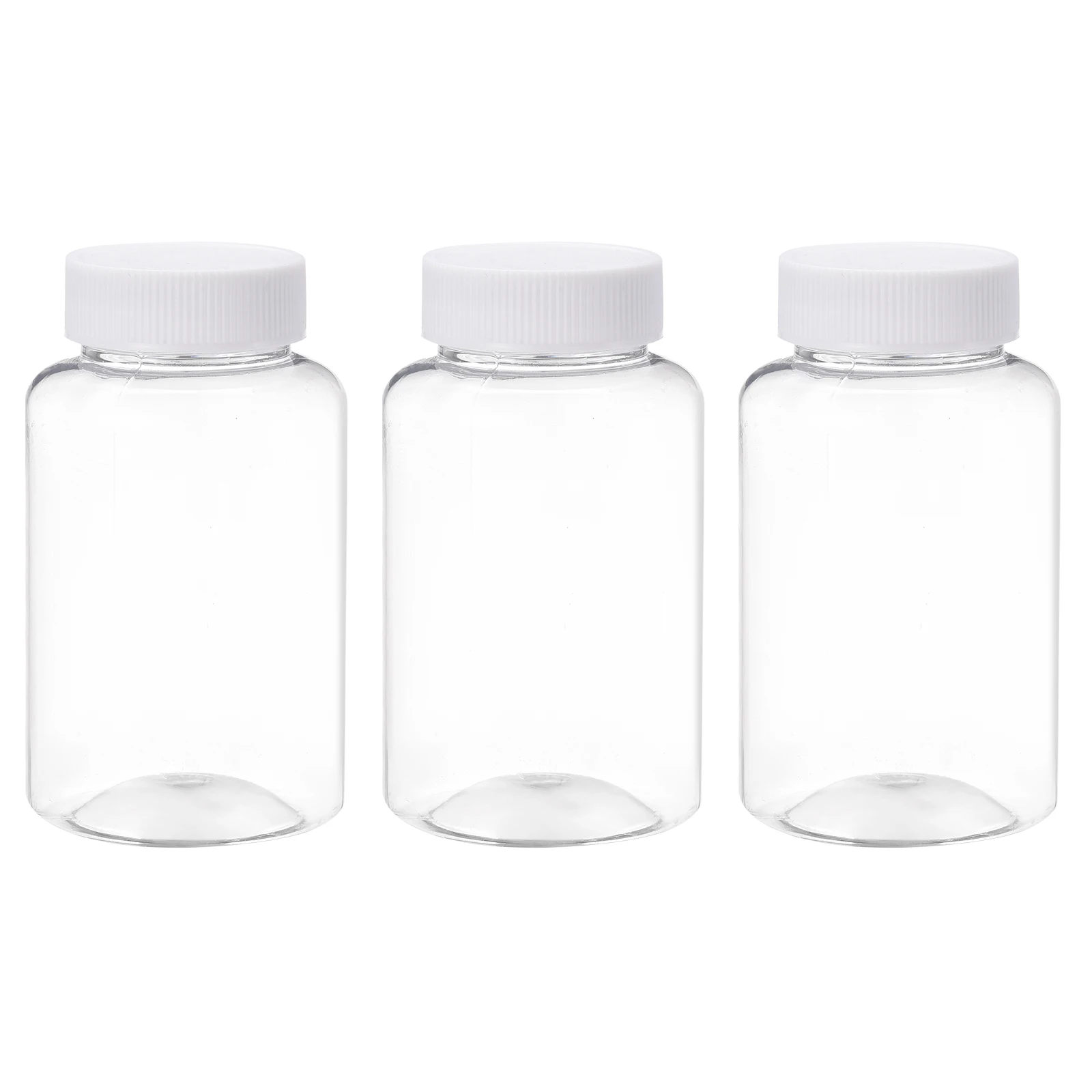 

Uxcell 10Pcs 250ml Plastic Reagent Bottles Empty Containers with Screw Cap Clear