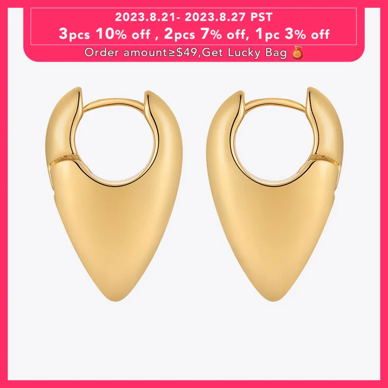 

ENFASHION Round Cone Stud Earings Pendientes Piercing Geometric Earrings For Women Gold Color Fashion Jewelry Party E221394
