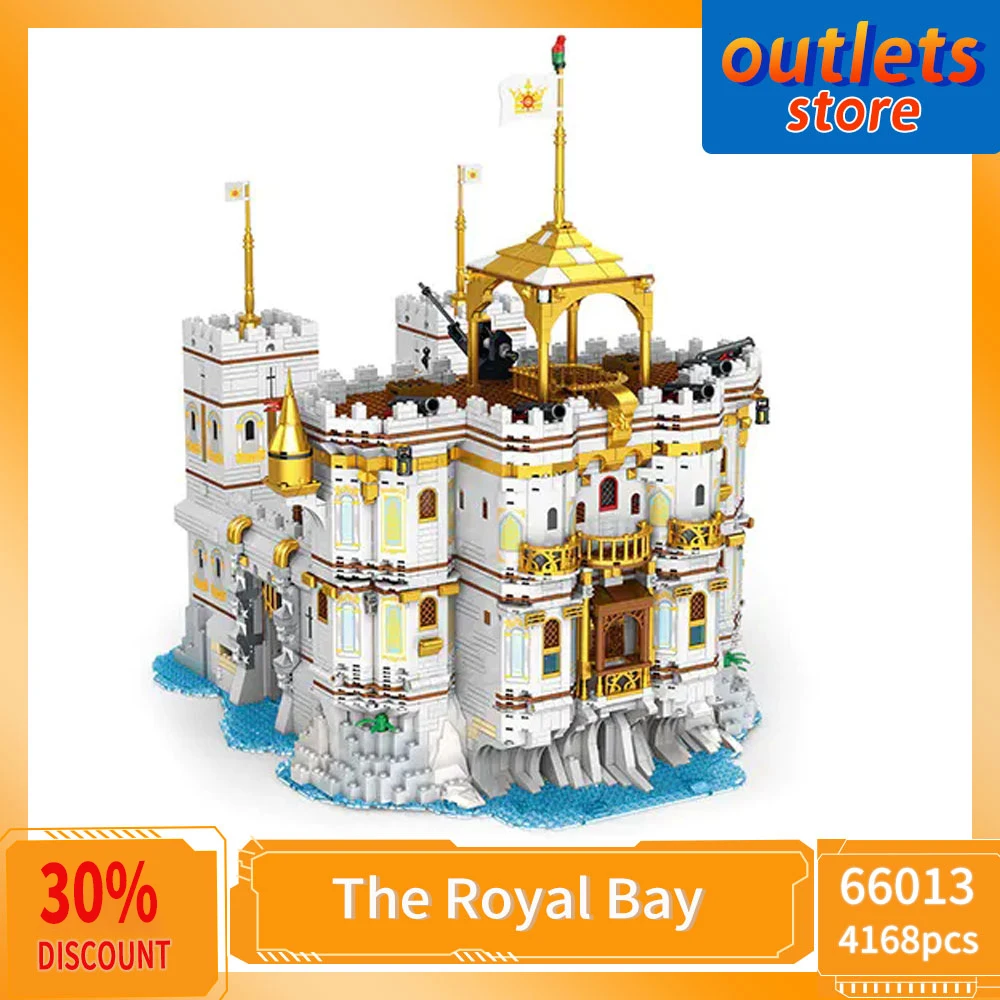 66013 креативный эксперт уличный вид Королевский залив пиратский порт замок Moc