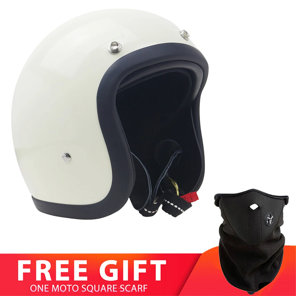 

TT&COCASCOS FiberGlass Open Face Motorcycle Helmet Retro Scooter Motorbike Riding Jet Casco Moto Capacete DOT Approved ECE