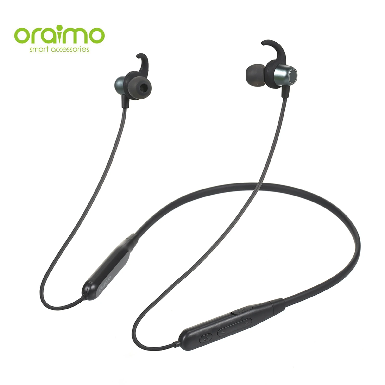Оригинальные беспроводные наушники Oraimo Shark 2 Sport BT5.0 In-ear с микрофоном для спорта и игр, с магнитными наушниками и шумоподавлением.