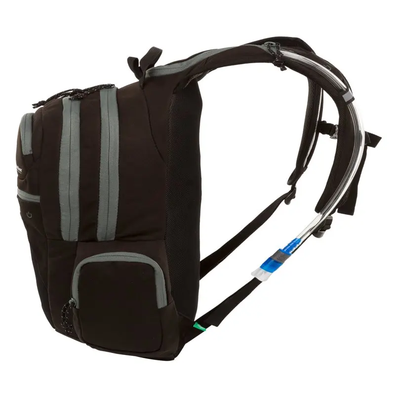 Outdoor Products Hydra-Lit 16.5 Ltr Hydration Backpack, 2-Liter Reservoir, Black, Unisex