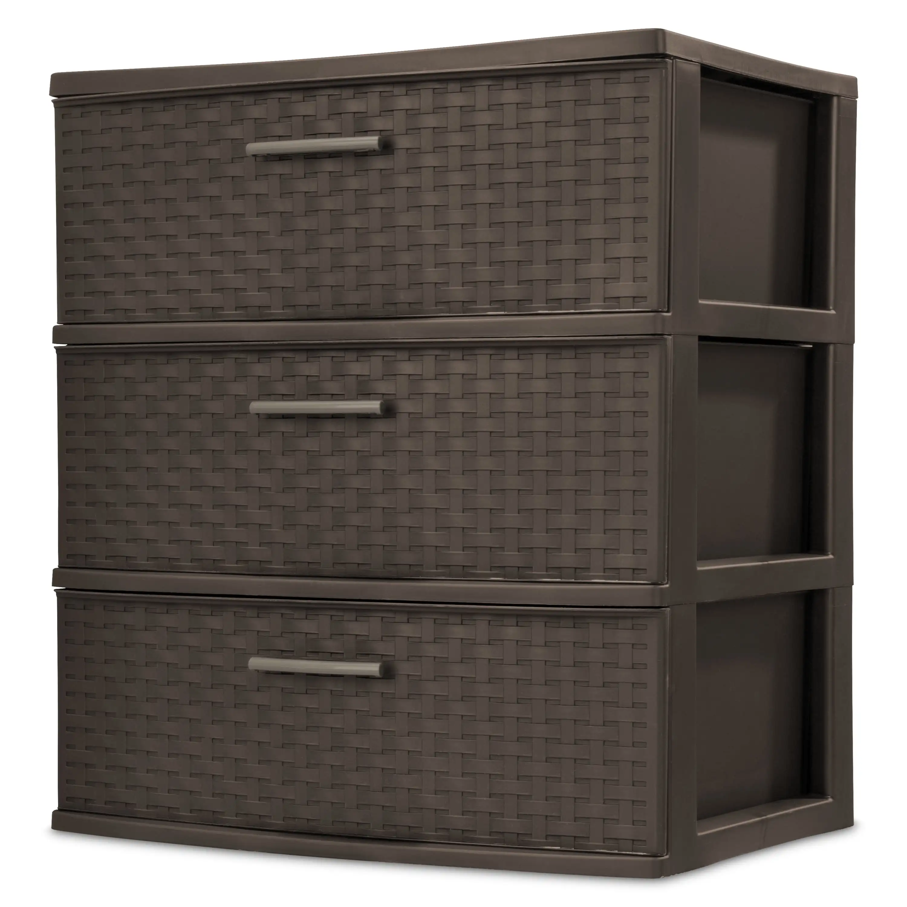 

3 Drawer Wide Weave Tower Espresso