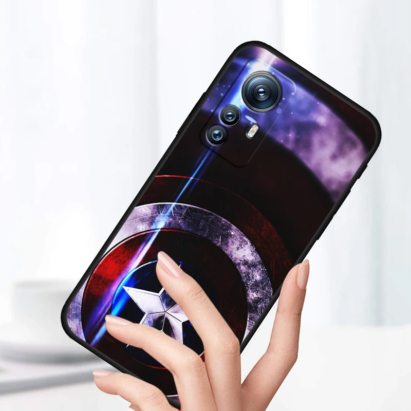 Чехол для телефона с рисунком Marvel Captain America Xiaomi Mi 14 13T 13 12T 12 11T 11i 11 10T 10 Pro Lite